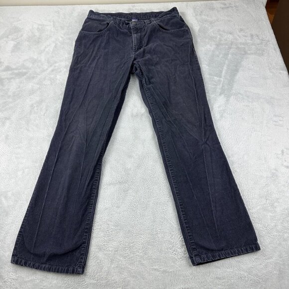 Patagonia Corduroy Navy Blue Straight Leg Pants Men Sz 33 US 58221 Style Number - Picture 9 of 11